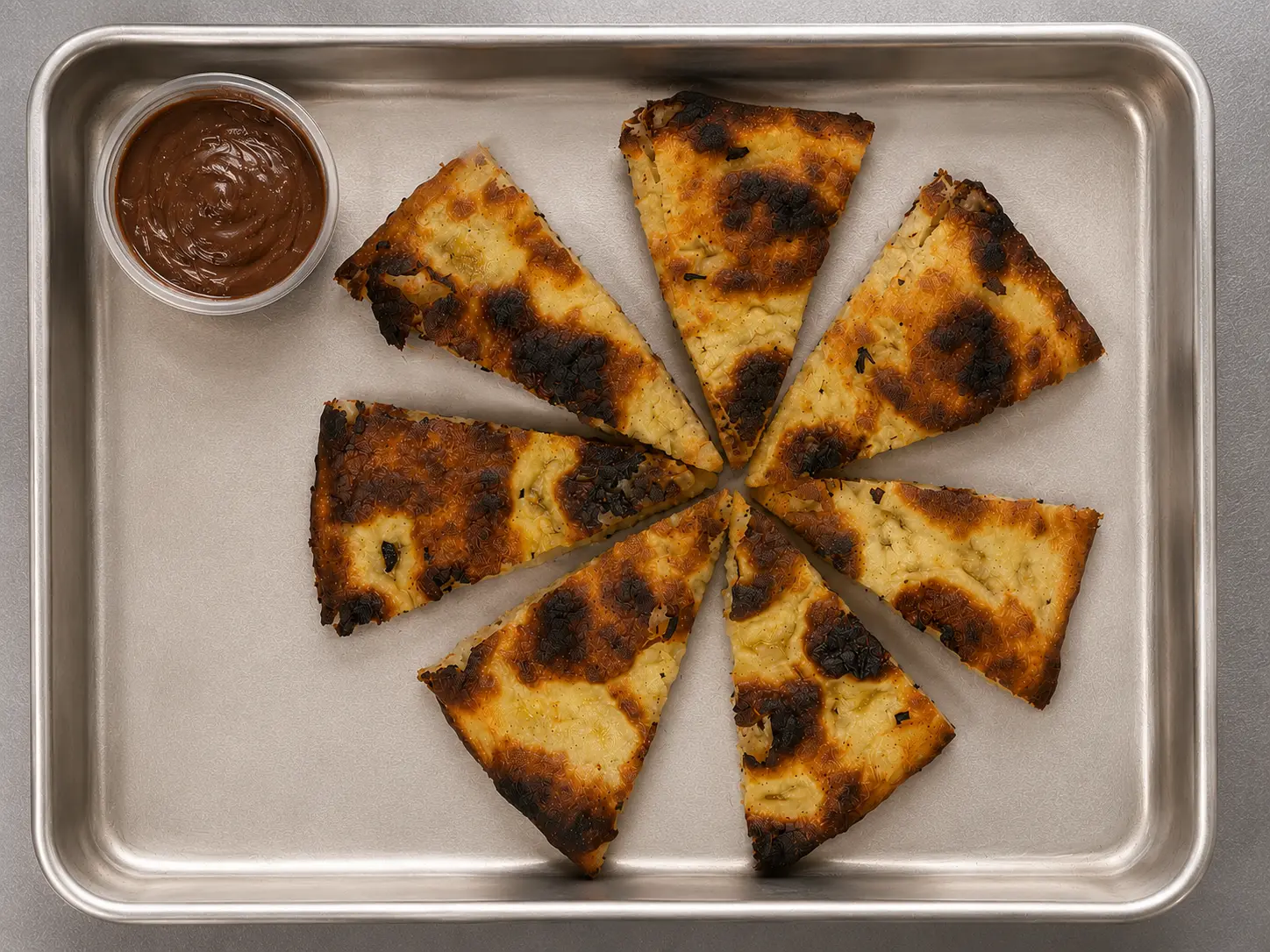 Nutella-topped sweet pinsa